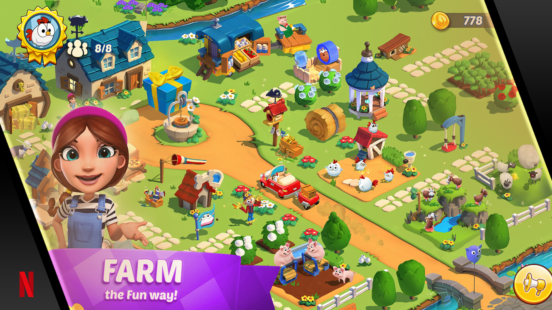 netflix country friends game screen